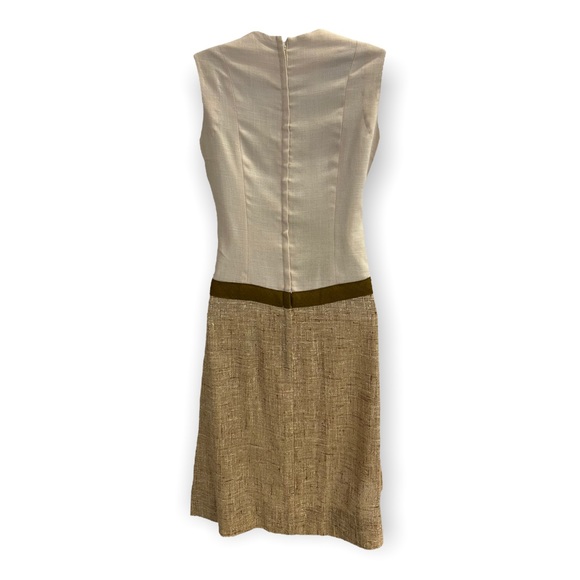 vintage 60s dress suit in tan tweed by Sue Brett -  ILGWU - matching jacket - Picture 7 of 10